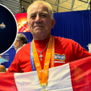 64d5512fe7f86 Jorge Zegarra celebró su triunfo orgulloso con la bandera peruana
